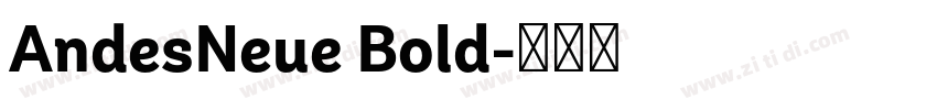 AndesNeue Bold字体转换